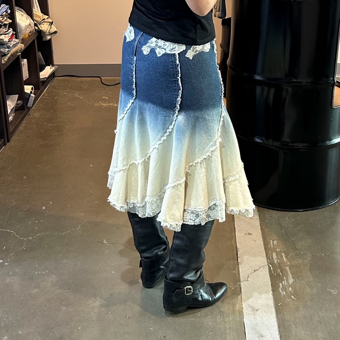 페어리 레이스 아일렛  미디스커트 상품이미지3