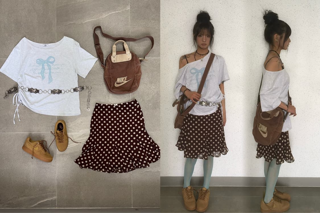 Top,sk,belt,bag 상품이미지1