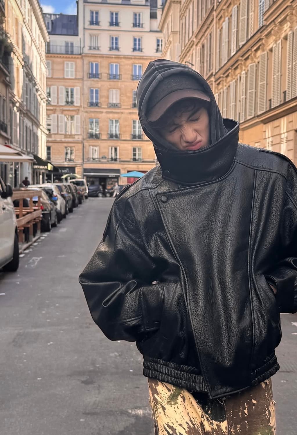 자라 페이크 레더 자켓 생로랑 상품이미지1