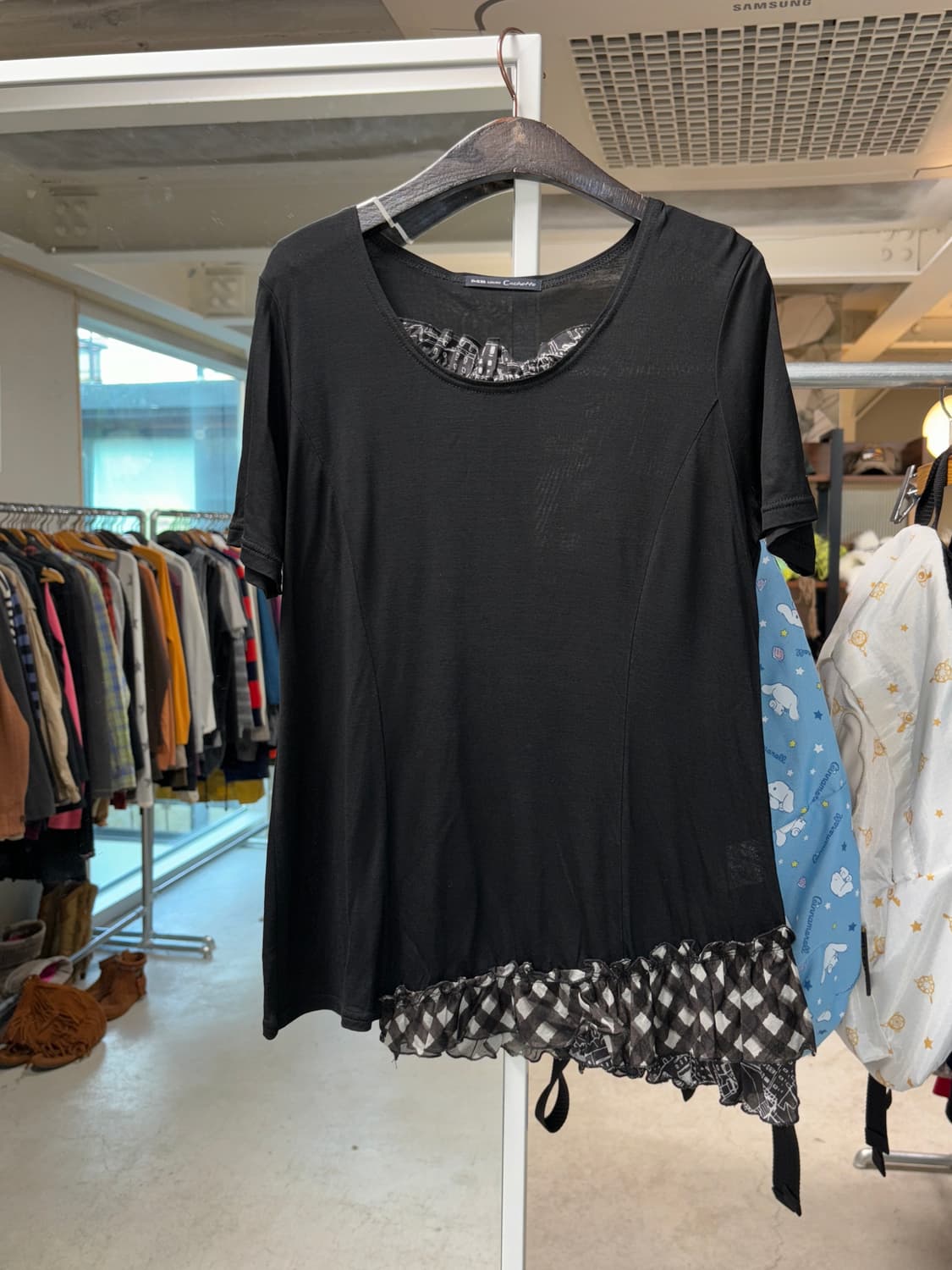 Mb lucas 프릴 텐셀 티셔츠 상품이미지2