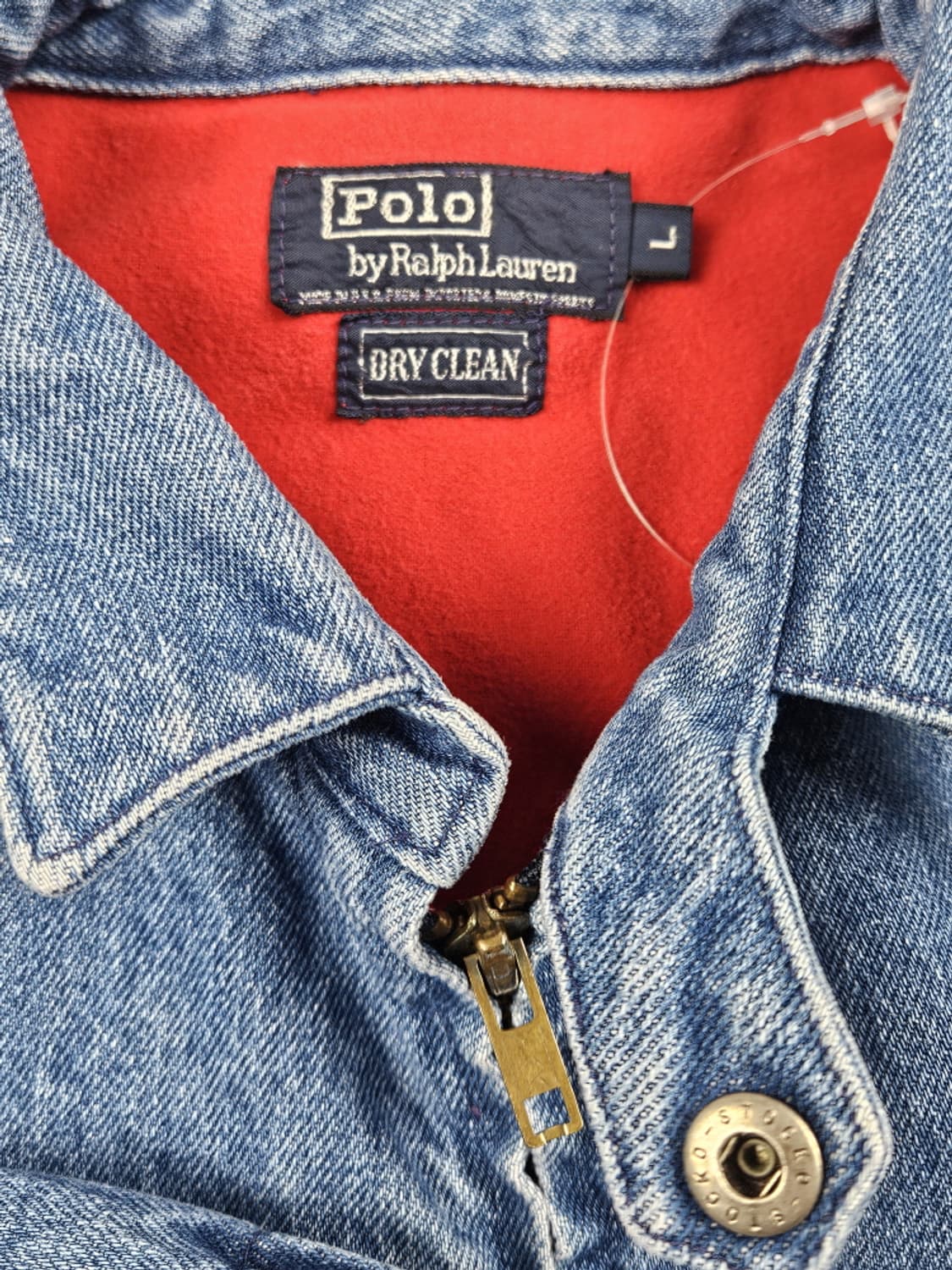 90's 폴로랄프로렌 데님 스윙탑 블루종 자켓 ( L ) / 9965 상품이미지7