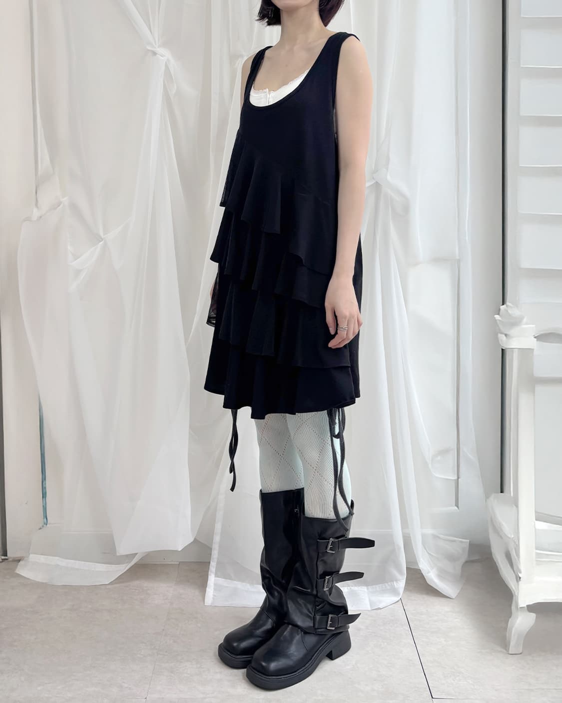 DREA my MINX flare tiered sleeveless ops 상품이미지8
