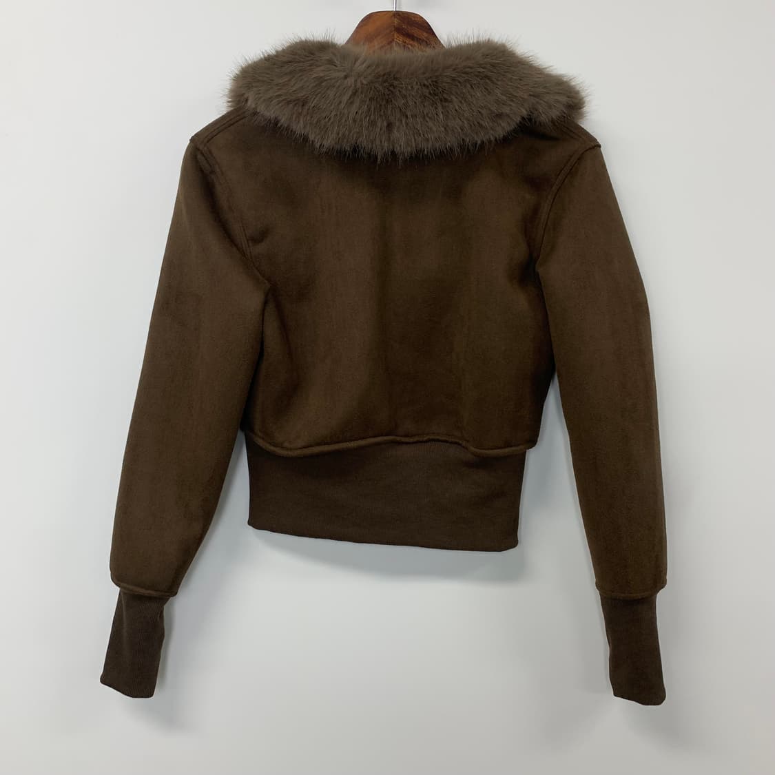 Vintage 빈티지 하이넥카라 슬림핏 퍼 무스탕 자켓 상품이미지4