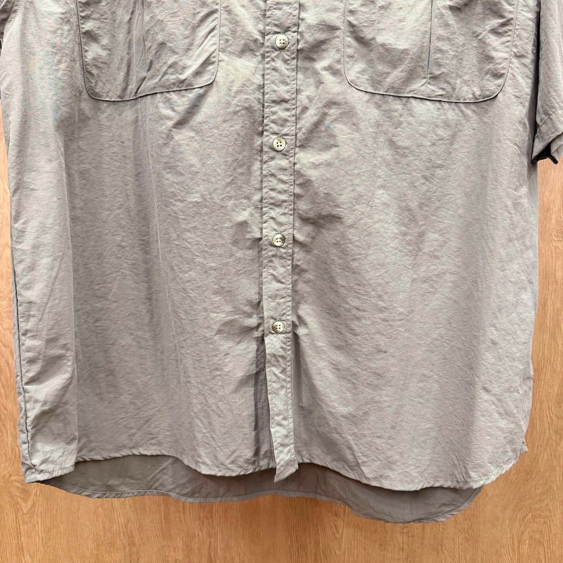 컬럼비아 반팔 셔츠 메쉬 안감 통풍 포켓 디테일 아웃도어 카키 상품이미지5