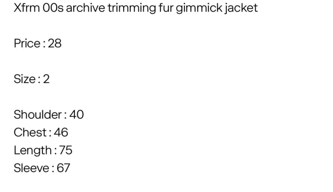 Xfrm fur jacket 퍼자켓 상품이미지4