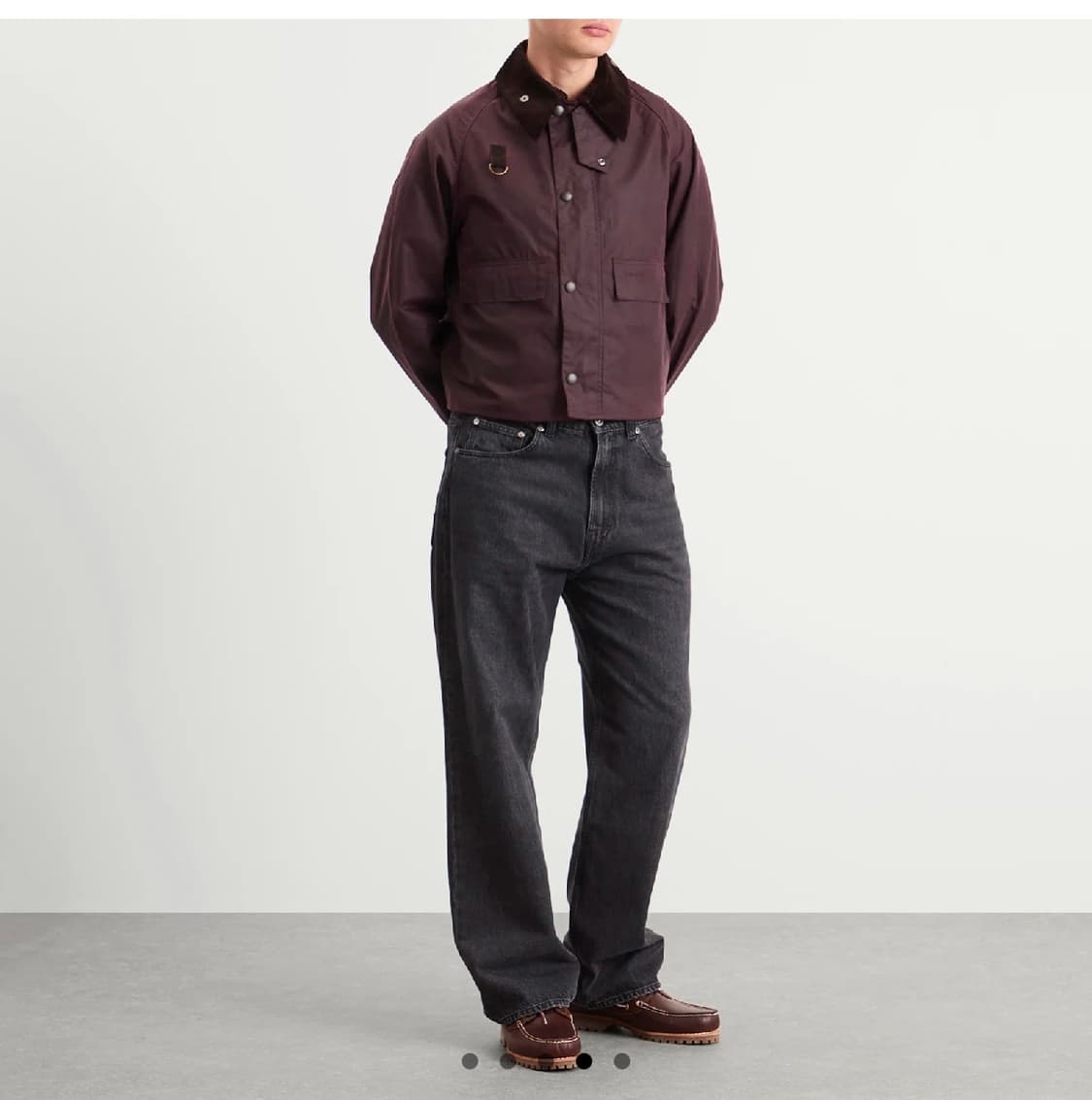 barbour spey bordeaux xs size 바버스페이 새상품 상품이미지3