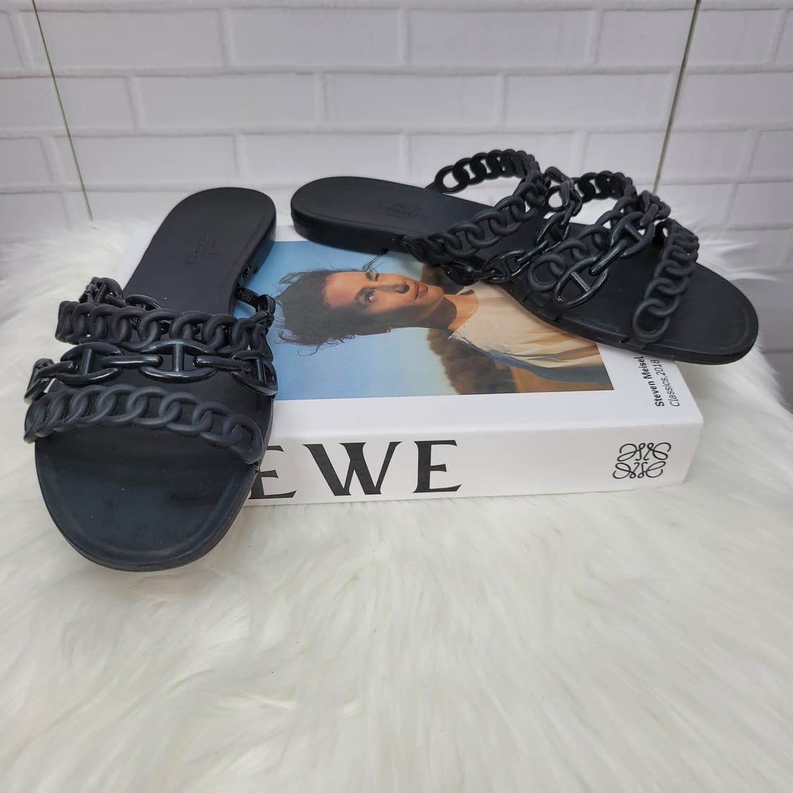 HERMÈS 에르메스 여름 고무 슬리퍼 샌들 38 235 사이즈 상품이미지2