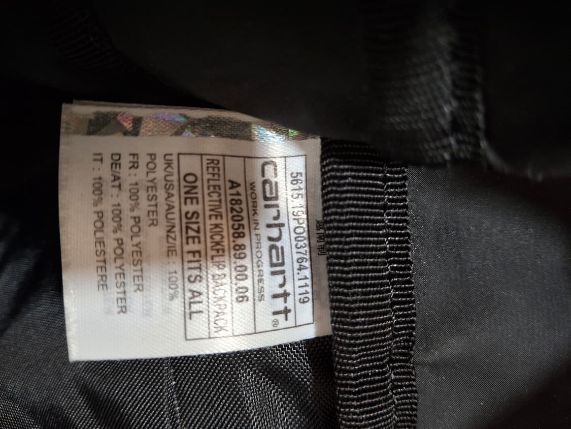 칼하트킥플립 백팩 블랙 상품이미지3