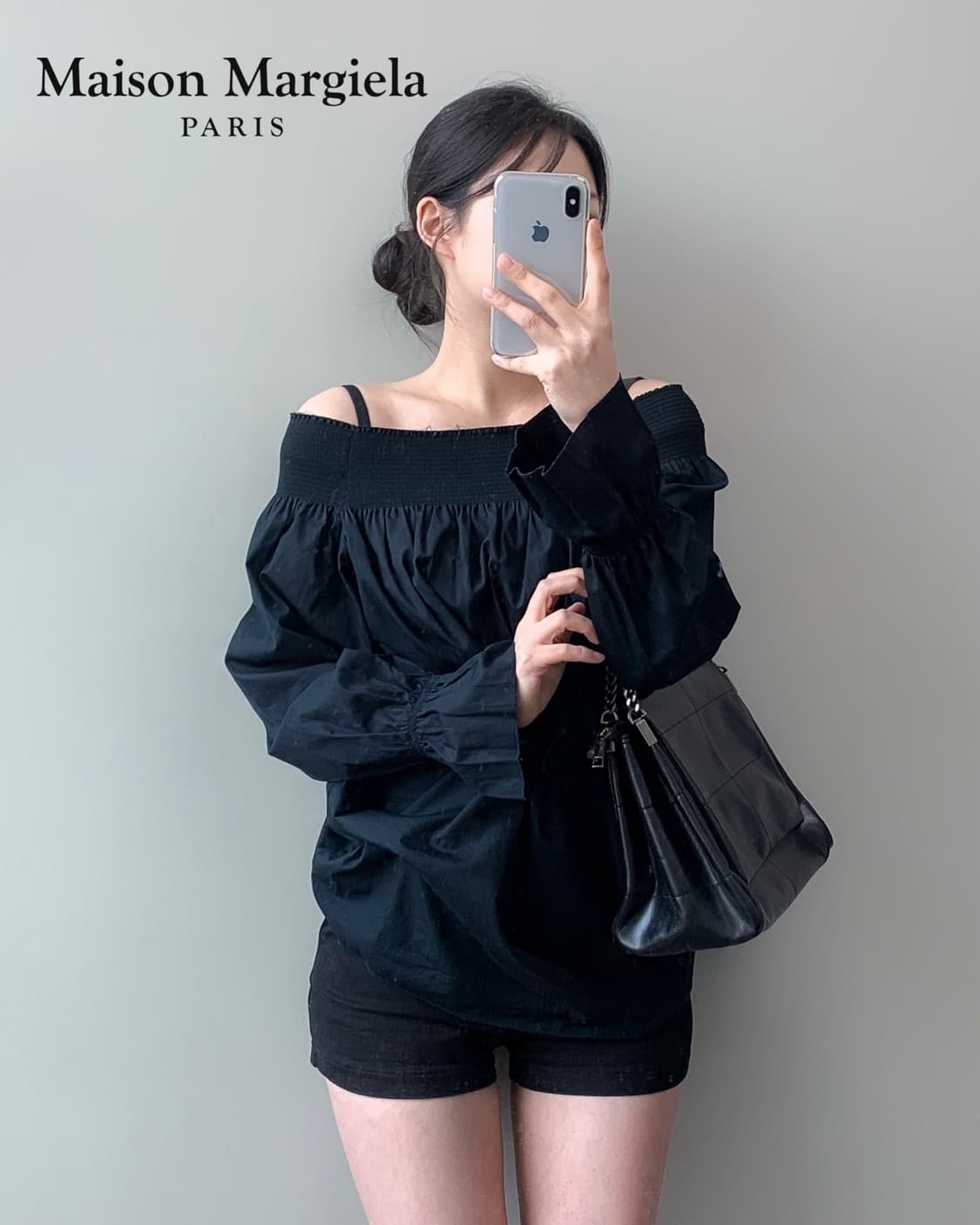메종 마르지엘라 오프숄더 블라우스 상품이미지2