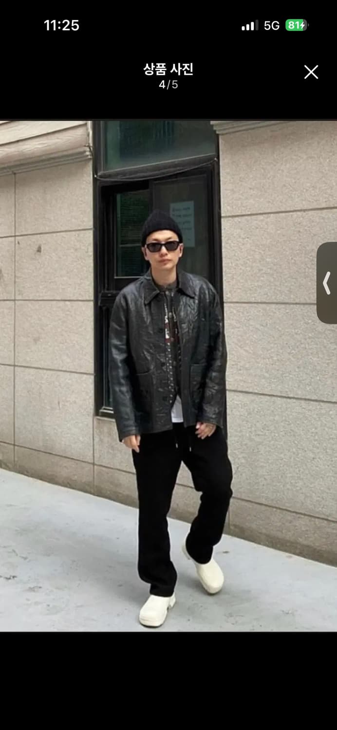 50 아워레가시 박스 레더 자켓 상품이미지3