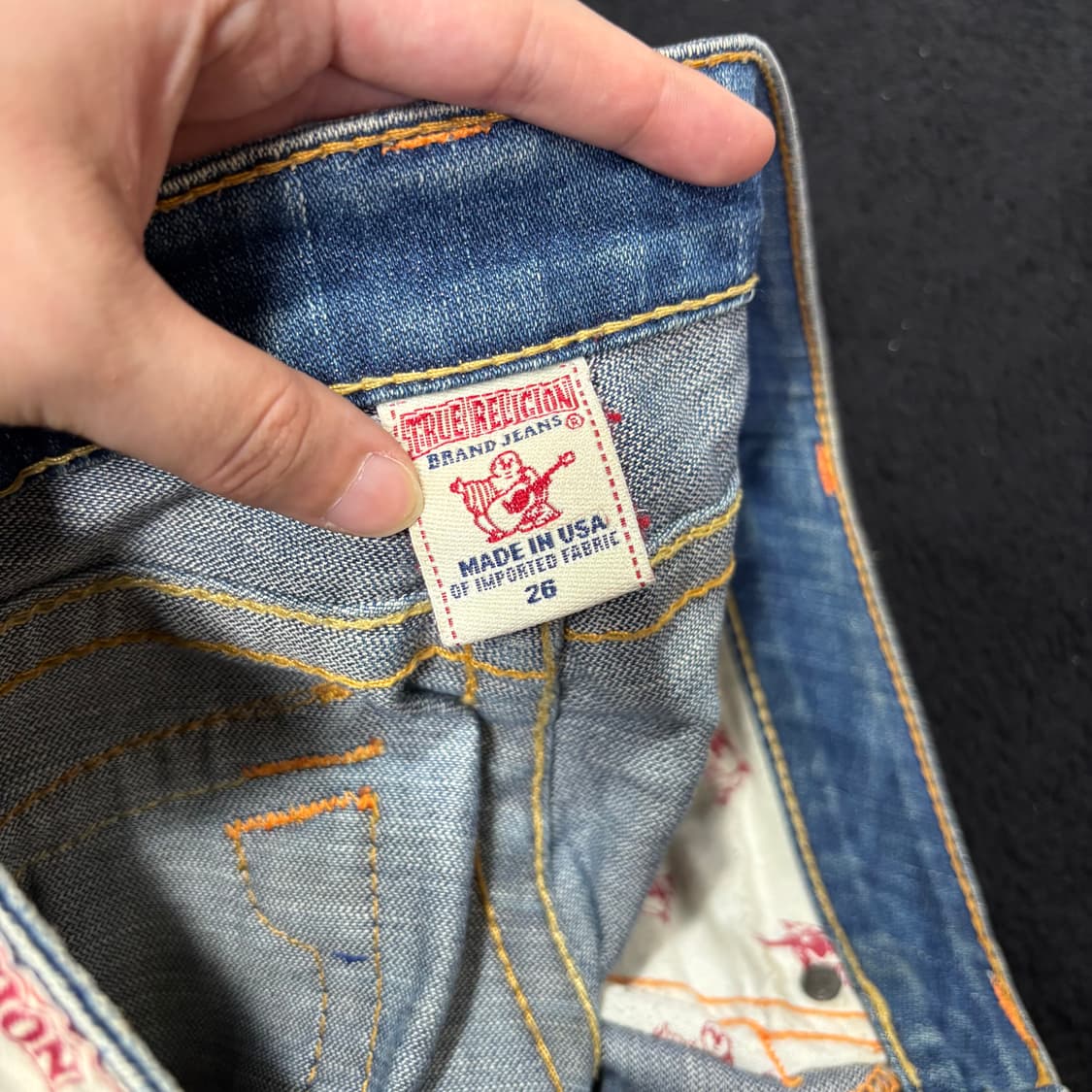 26 트루릴리전 JOEY 워싱 부츠컷 플레어진 상품이미지4