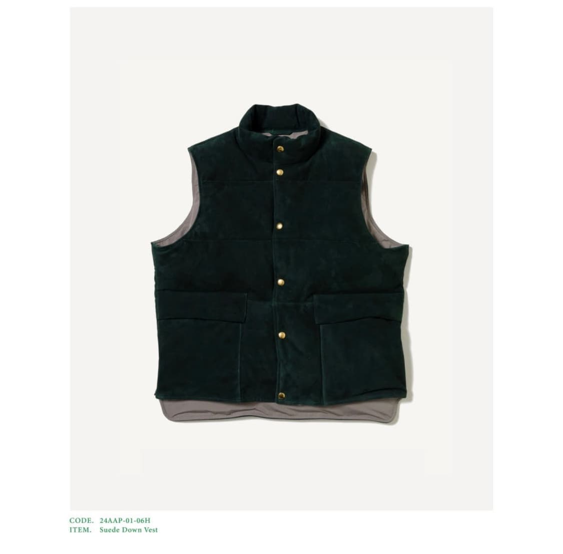 아프레쎄 24aw 스웨이드 다운 베스트 2 상품이미지1
