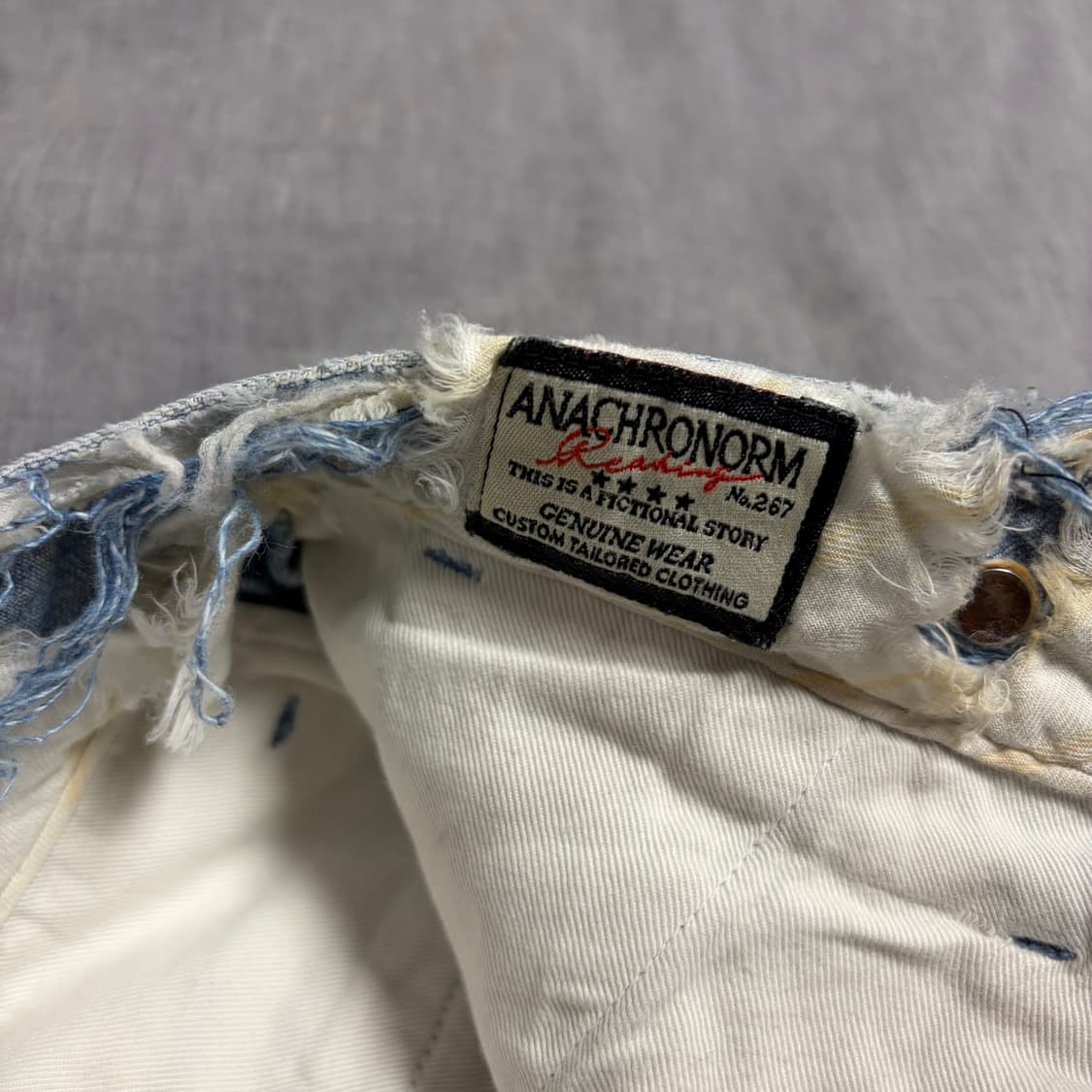 아나크로놈 ANACHRONORM 빈티지 워시드 데님 청바지 W32 상품이미지9