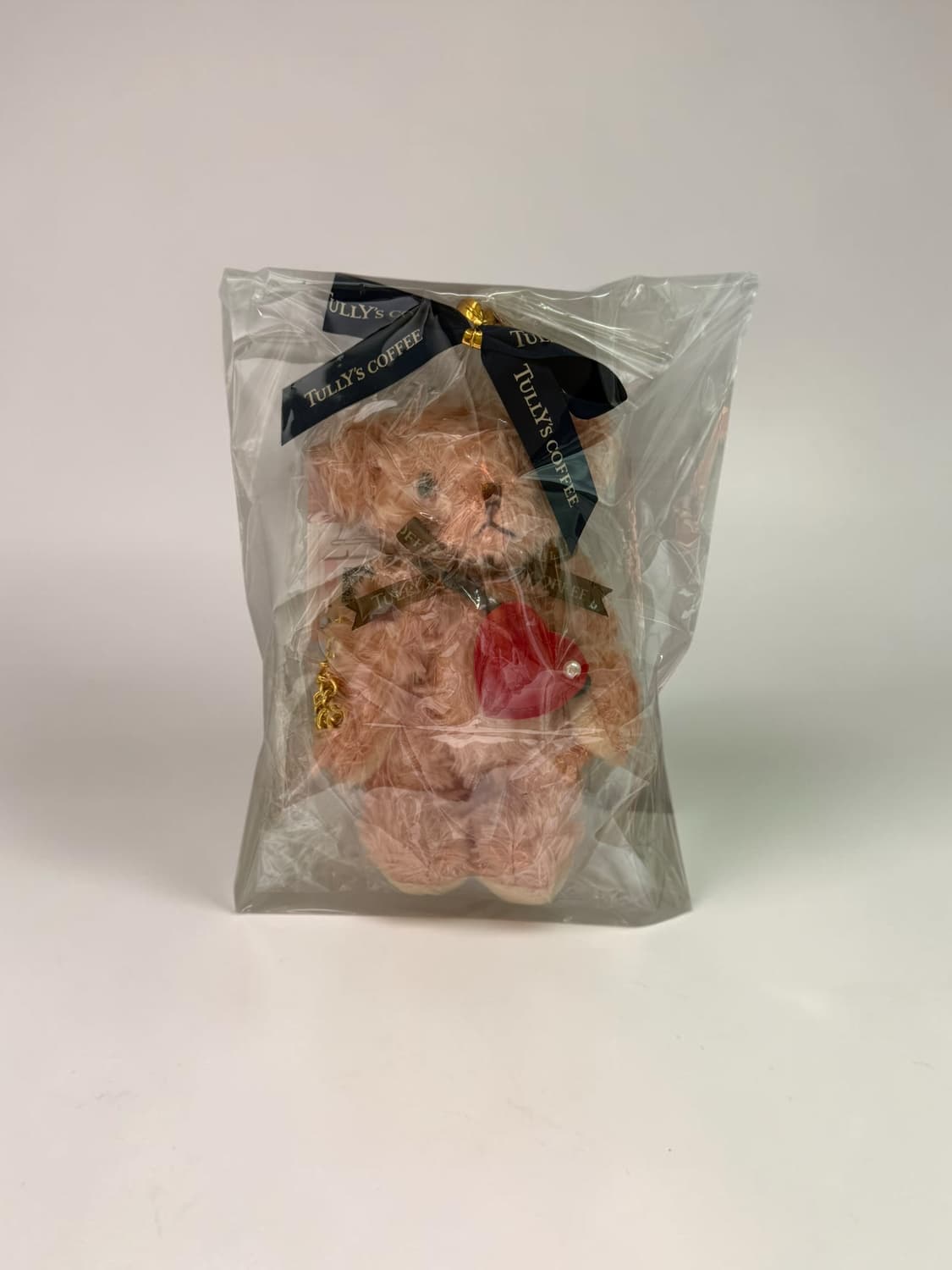 [미개봉/새상품]일본 한정판 털리스 커피 발렌타인 핑크 베어풀 인형키링 상품이미지3