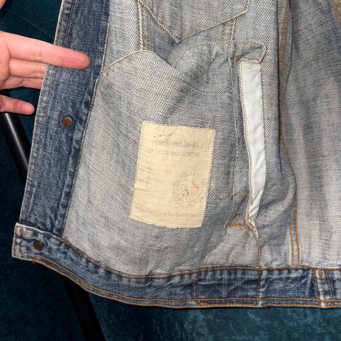 (XL) 말보로 클래식 트럭커 데님 자켓 상품이미지6