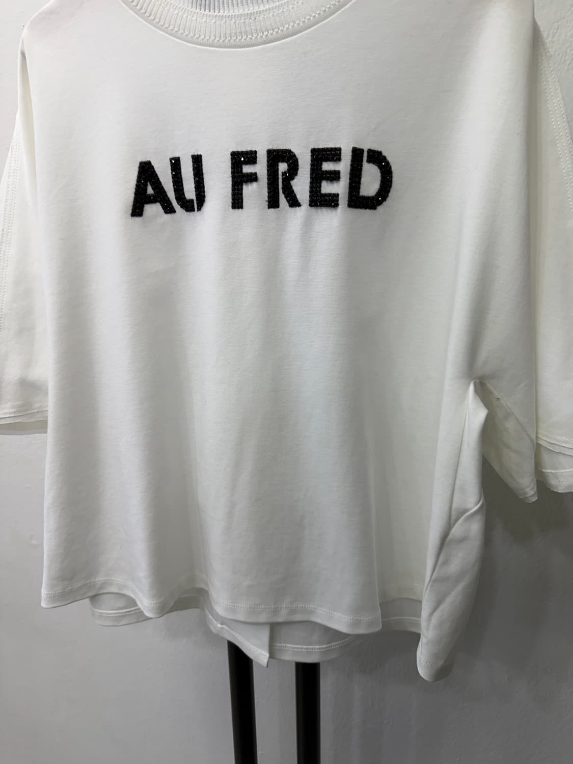 정품) 래트바이티 한섬 22ss 크롭 오버핏 반팔티 82 상품이미지3