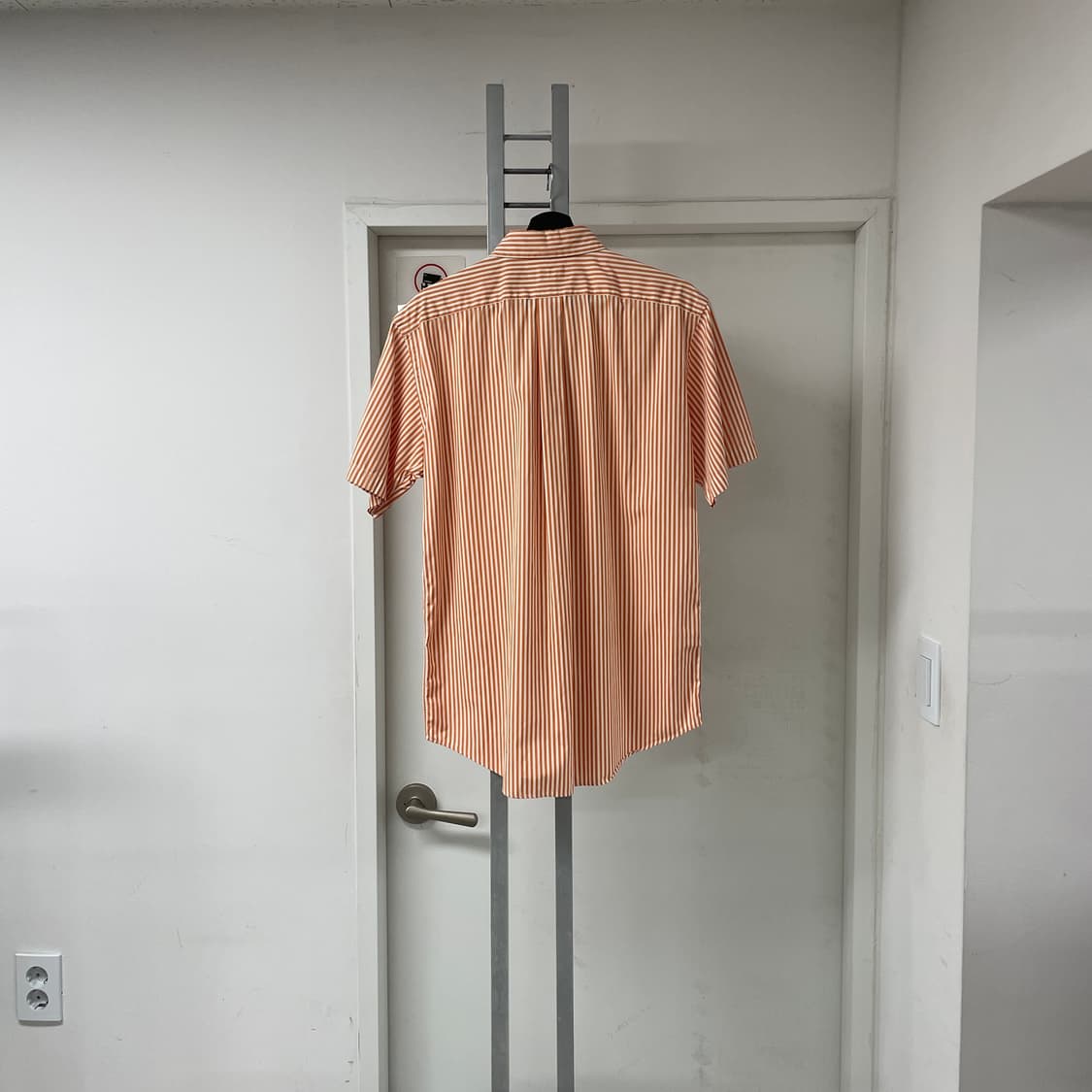 폴로 스트라이프 반팔 셔츠 오렌지 L  상품이미지5