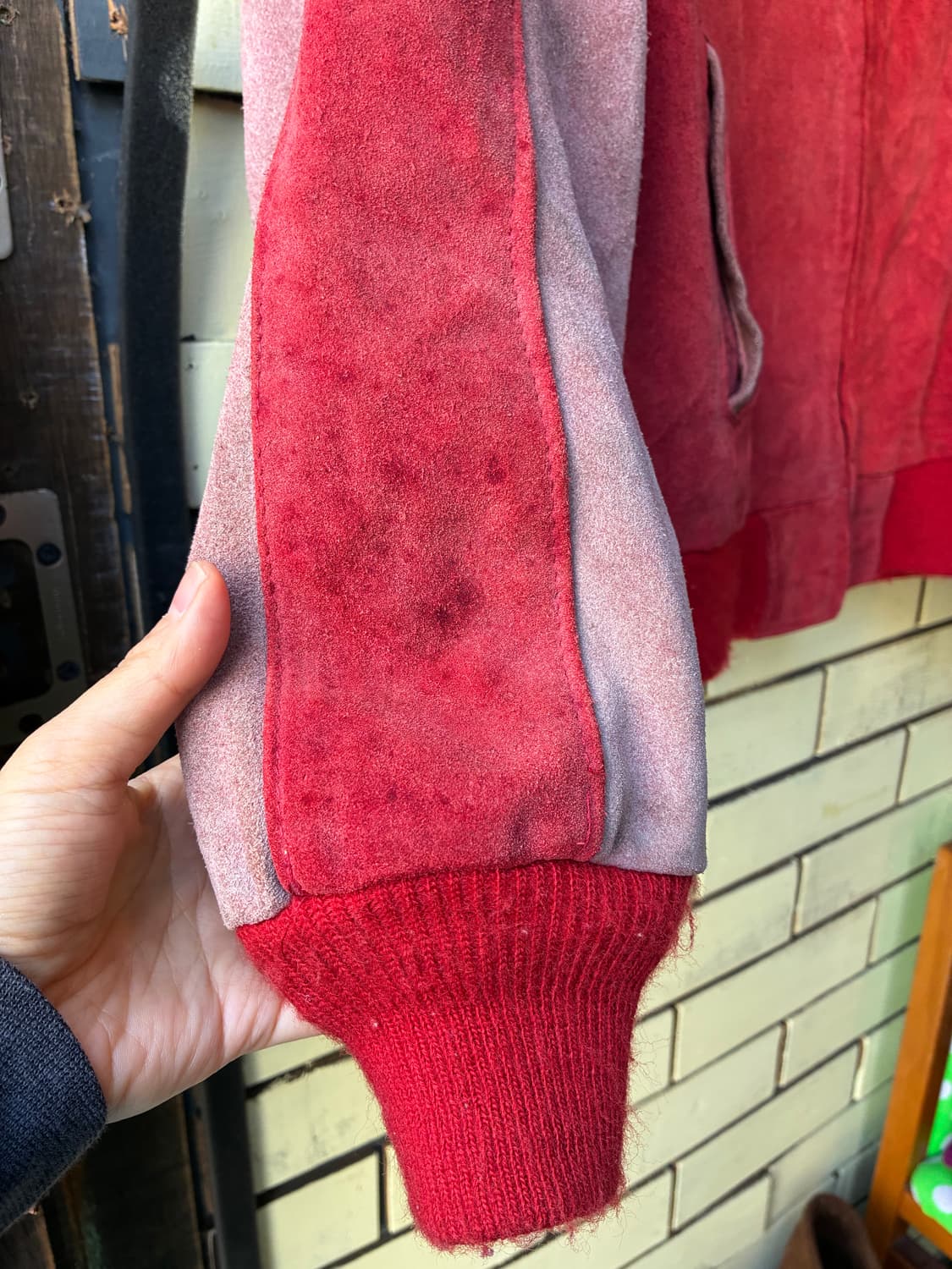 90s Schott Suede Zip Jacket Made in USA 상품이미지6