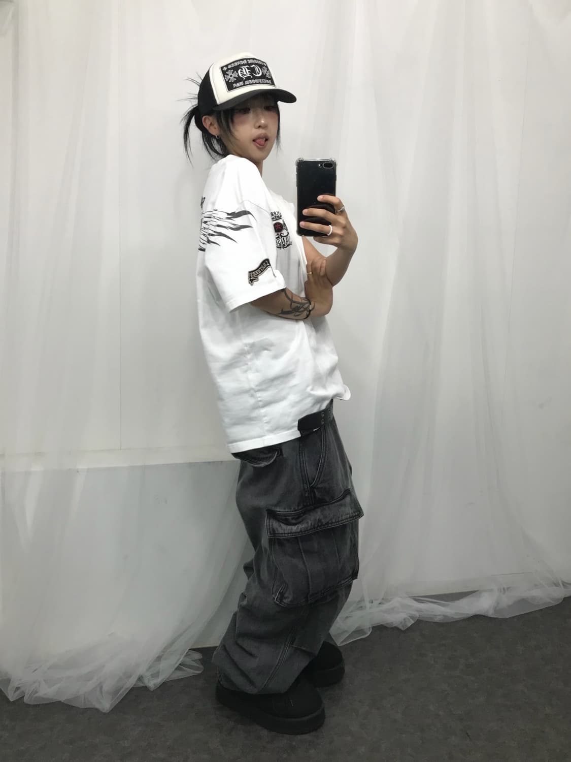 ☠️ 밴슨 원스타 자수 패치 반팔 티셔츠 ☠️ 상품이미지5