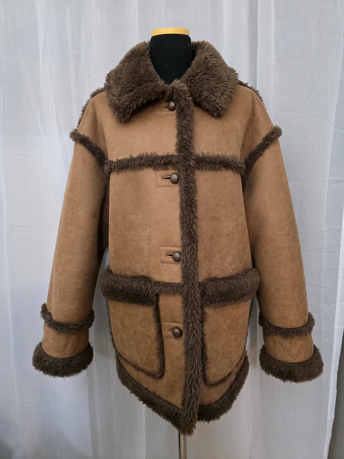 새상품급) 그로브 리버시블 퍼 무스탕.시어링자켓 상품이미지1