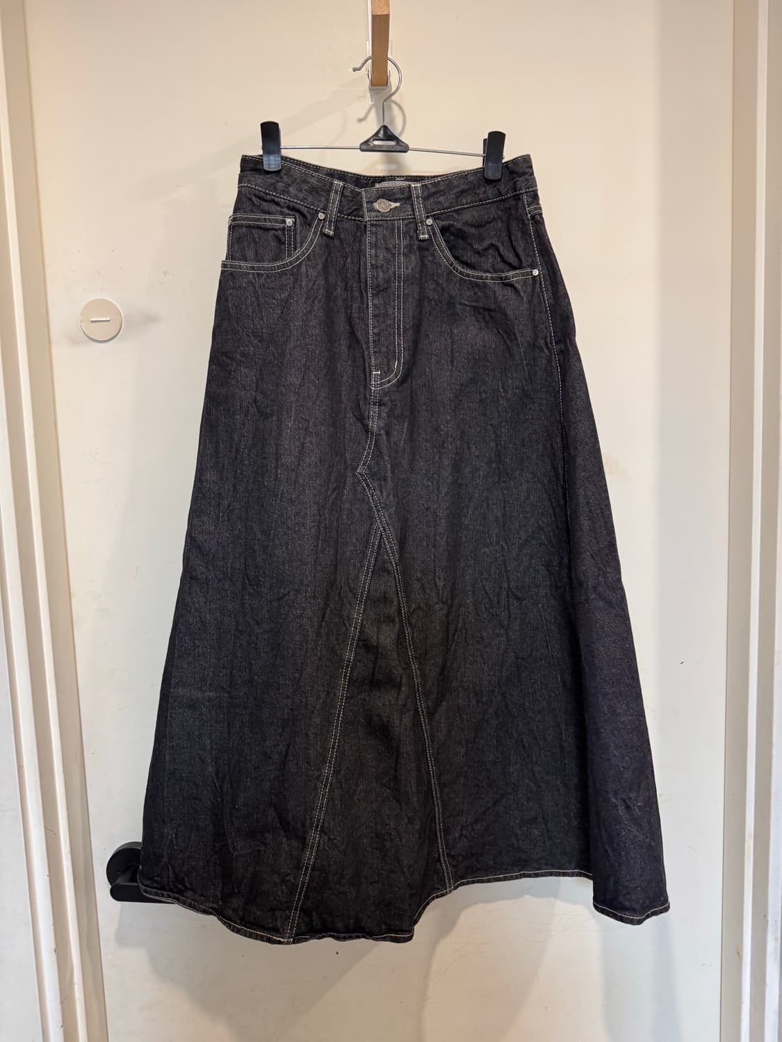 에센셜 by EQL 데님 A라인 스커트 상품이미지1