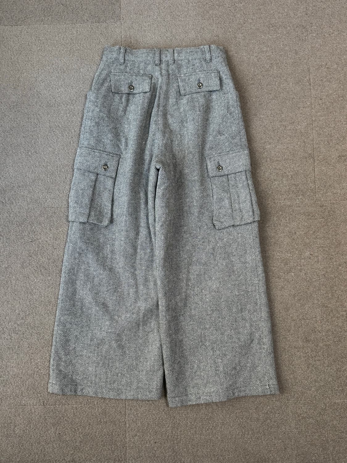 헤링본 울 카고팬츠 상품이미지4