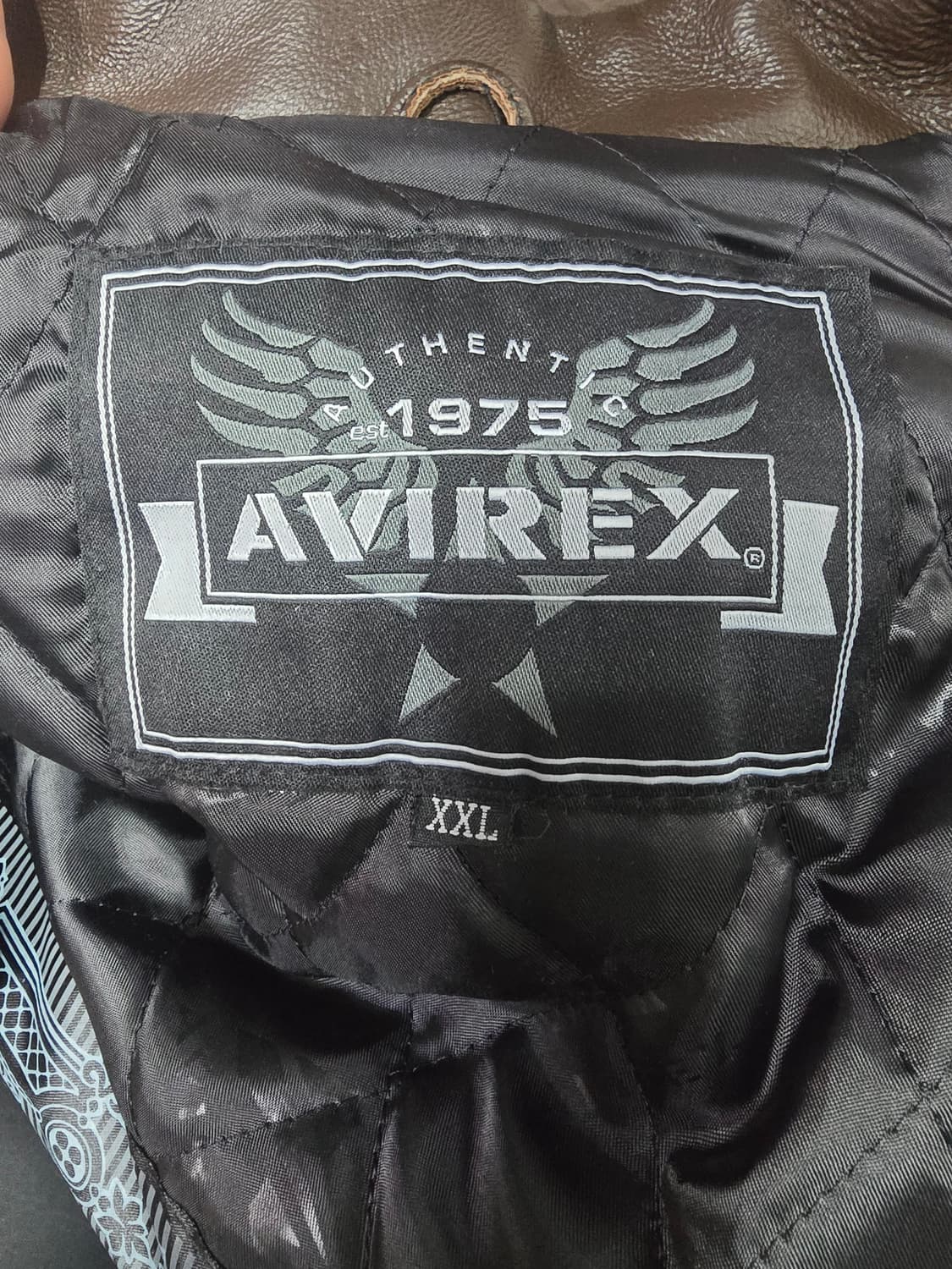 AVIREX 바시티  스타디움 가죽 자켓 XXL 상품이미지9