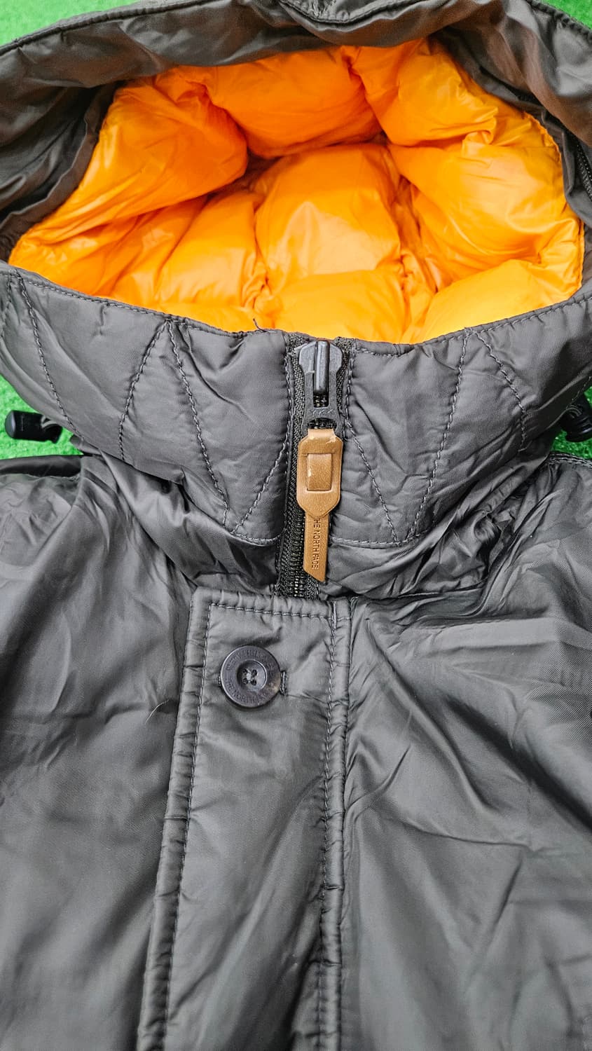 노스페이스 야상느낌패딩 90(S) 카키 상품이미지5