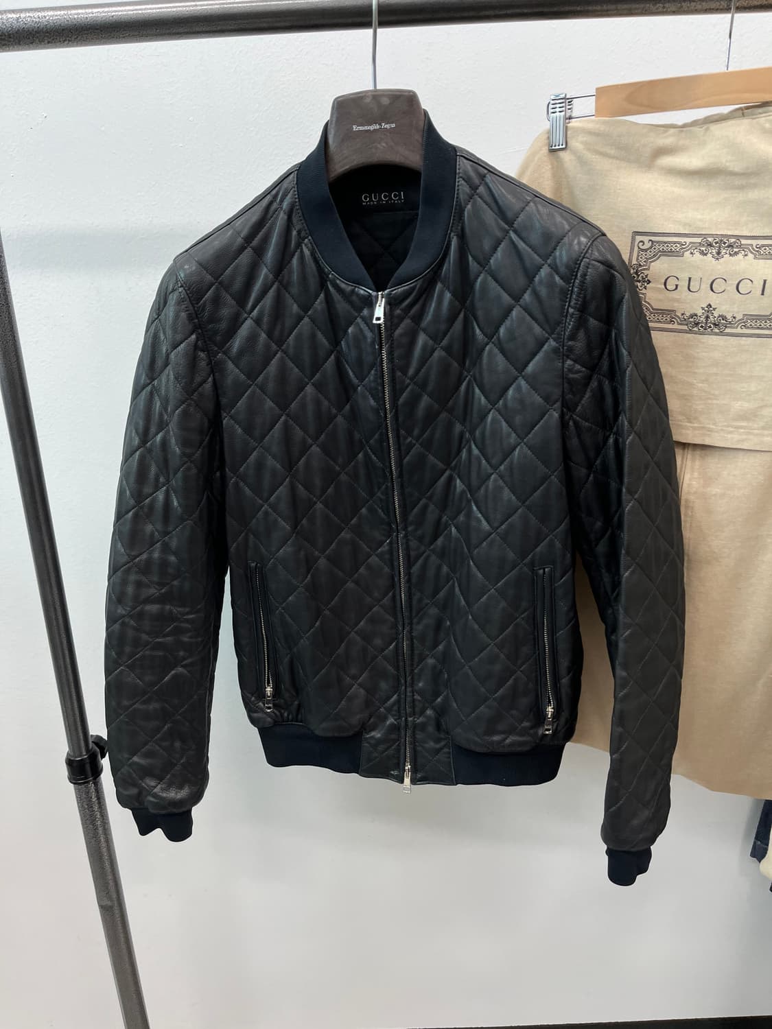 95) 구찌 컬렉션 레더 봄버자켓  상품이미지2