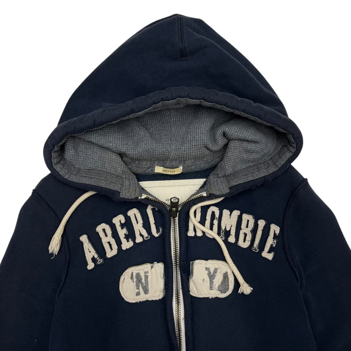 아베크롬비 빈티지 네이비 후드집업 S 상품이미지4