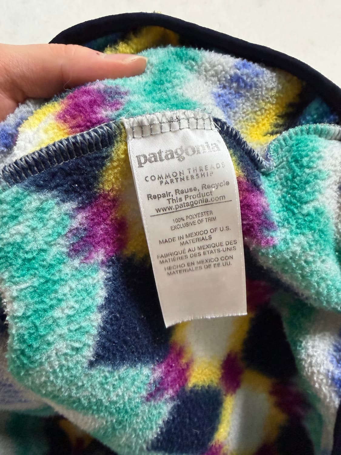 [S]파타고니아 우먼스 신칠라 라이트웨이트 스냅티 플리스 (아즈텍 패턴) 상품이미지4