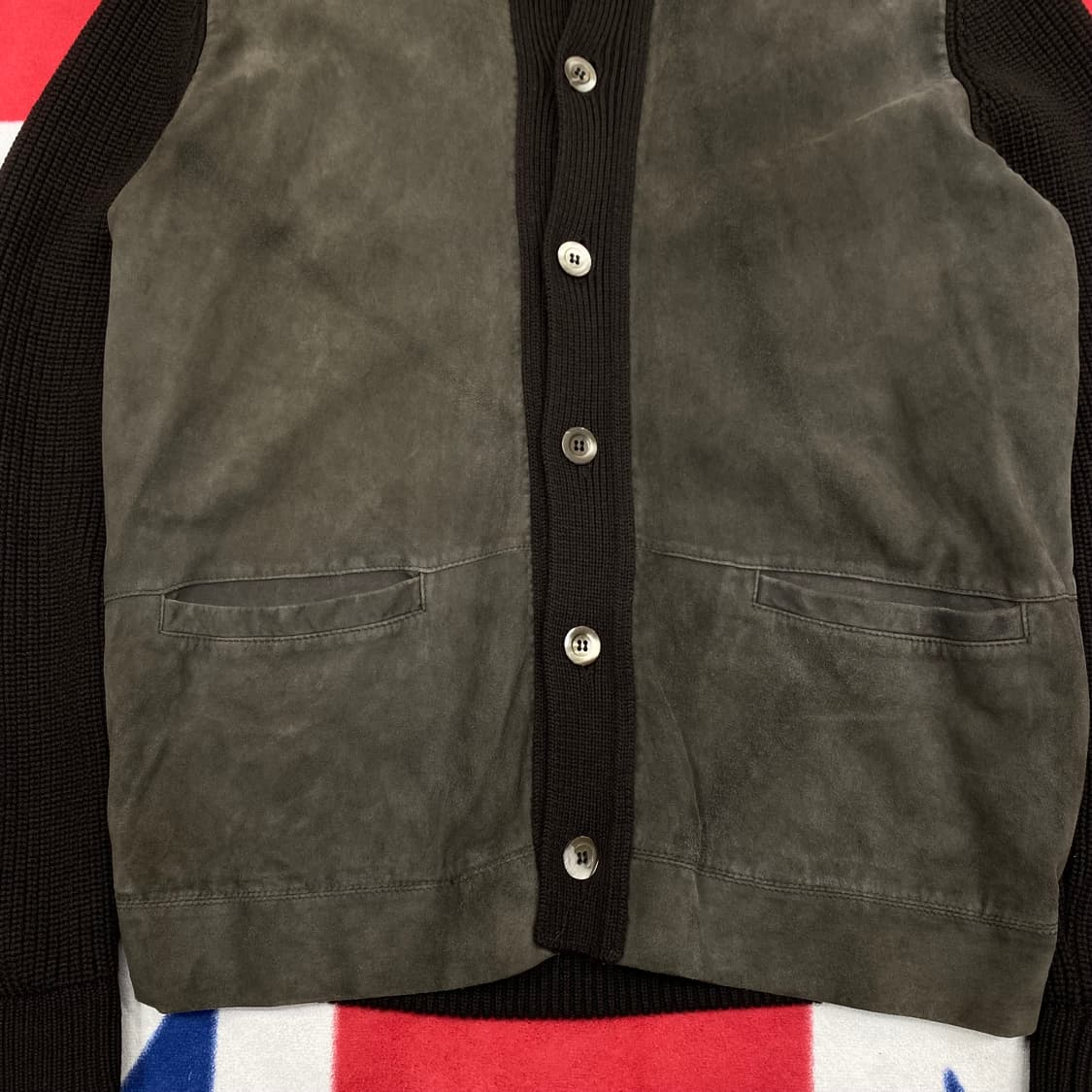 던힐 스웨이드 가디건 M  상품이미지5