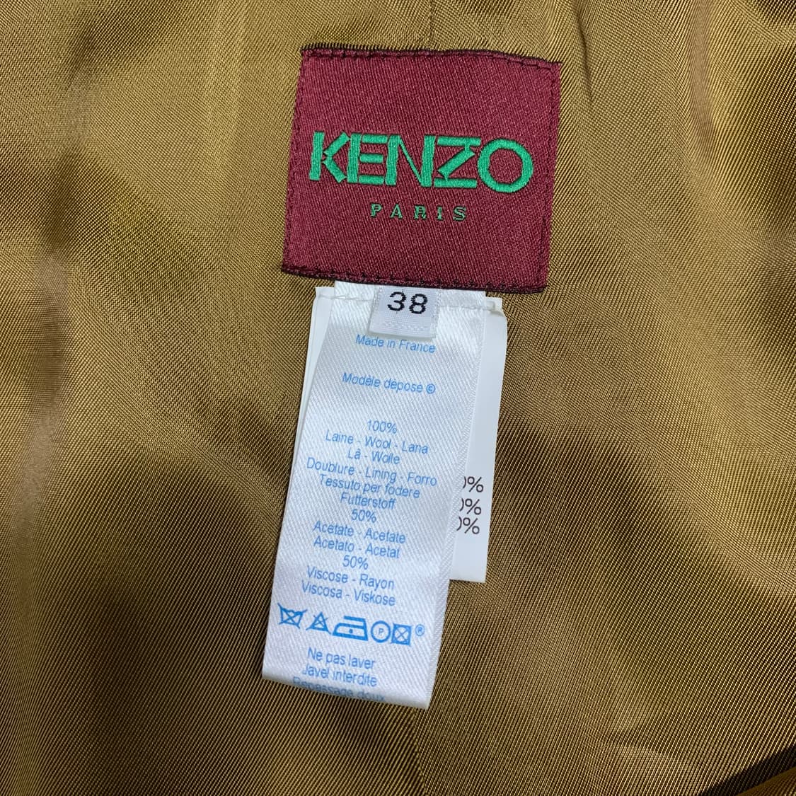 Kenzo 울 체크 코트 상품이미지8