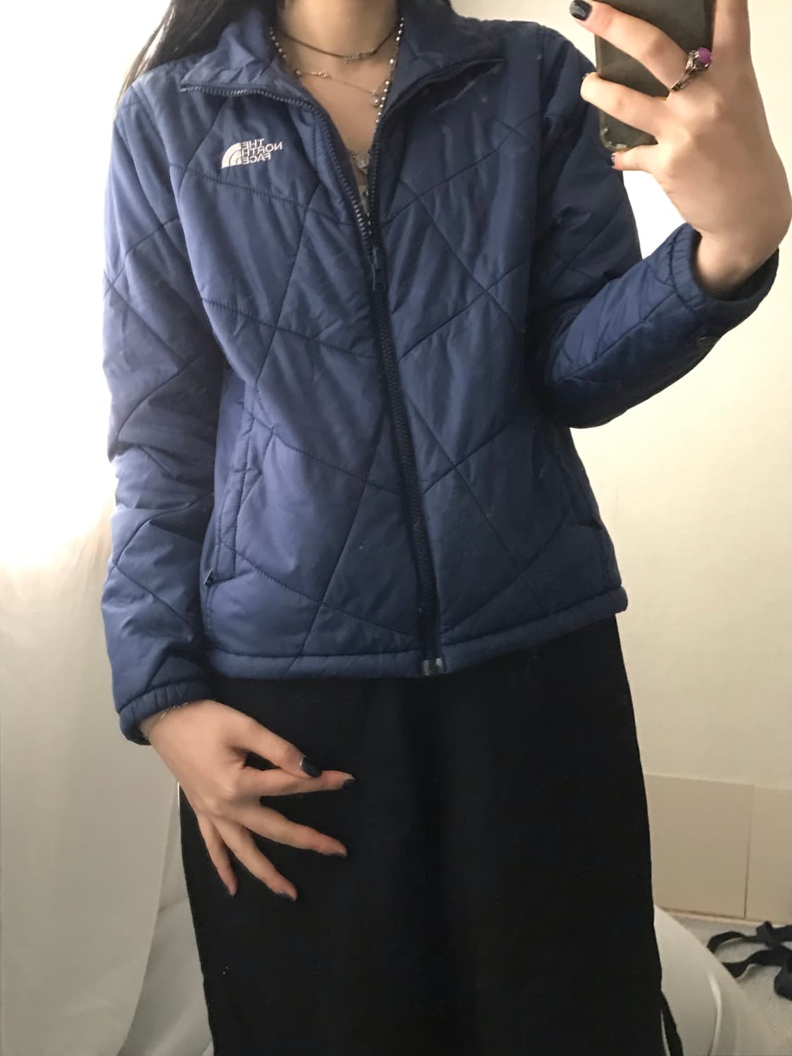 노페 네이비 경량패딩 상품이미지7