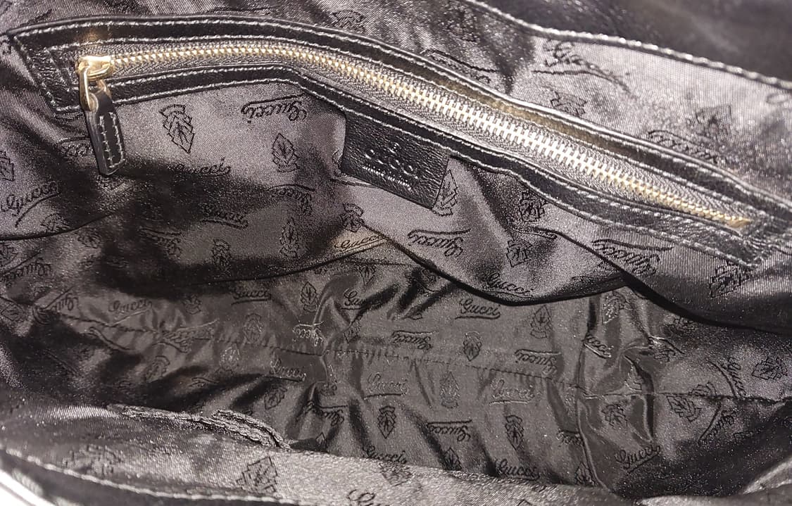구찌 크리스탈 리본 퀸 호보백 숄더백 블랙 (정품) 상품이미지9