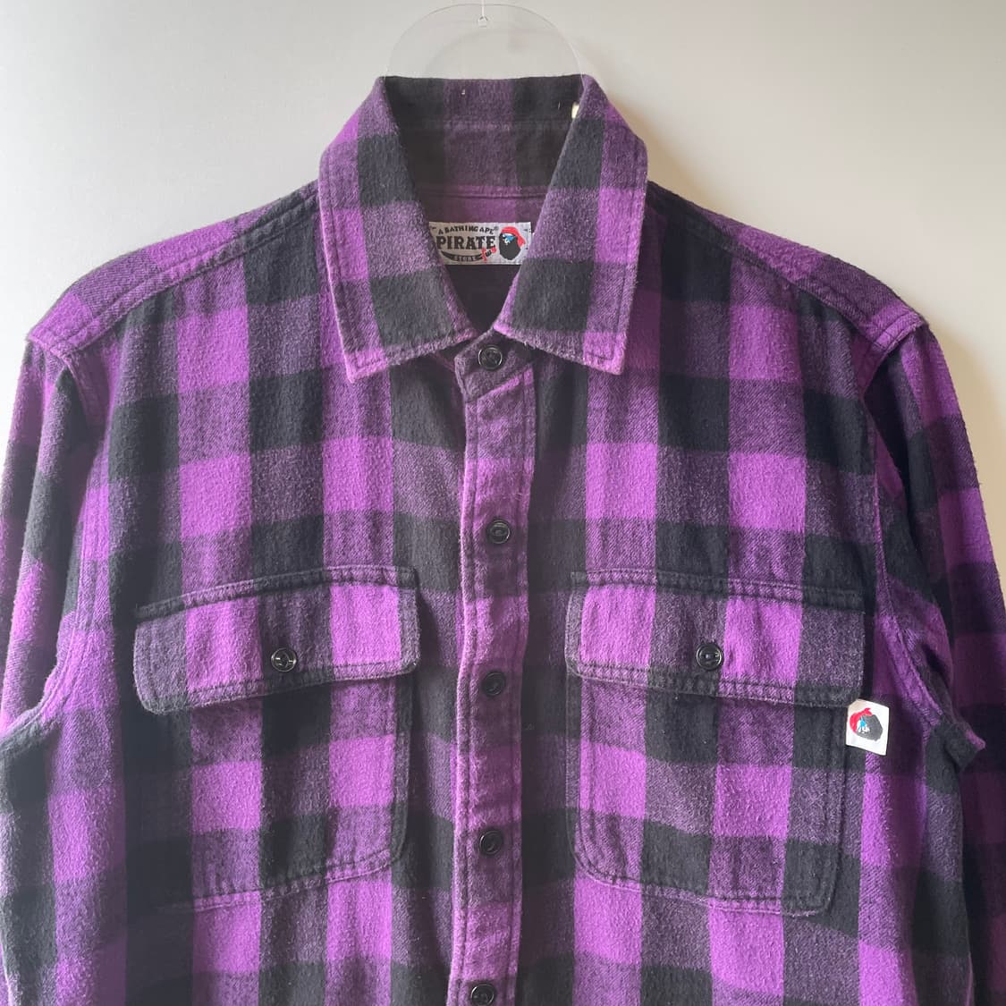 베이프 파이렛츠 플란넬 체크셔츠 상품이미지2