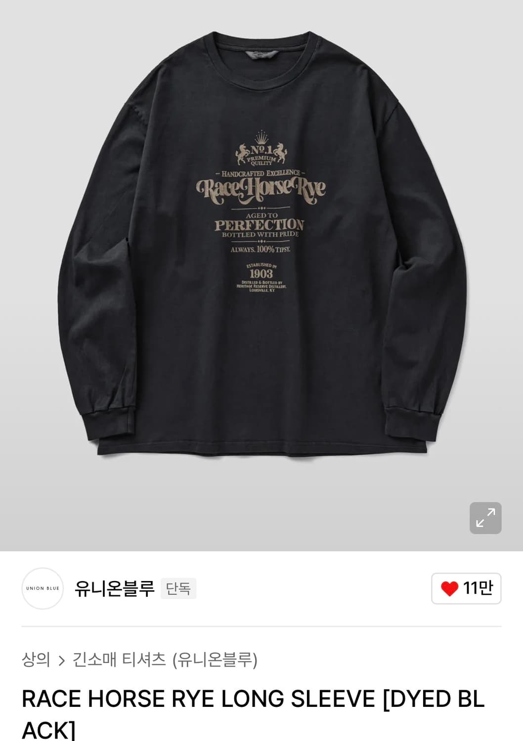 [M] 유니온블루 프린팅 긴팔티 롱슬리브 상품이미지3