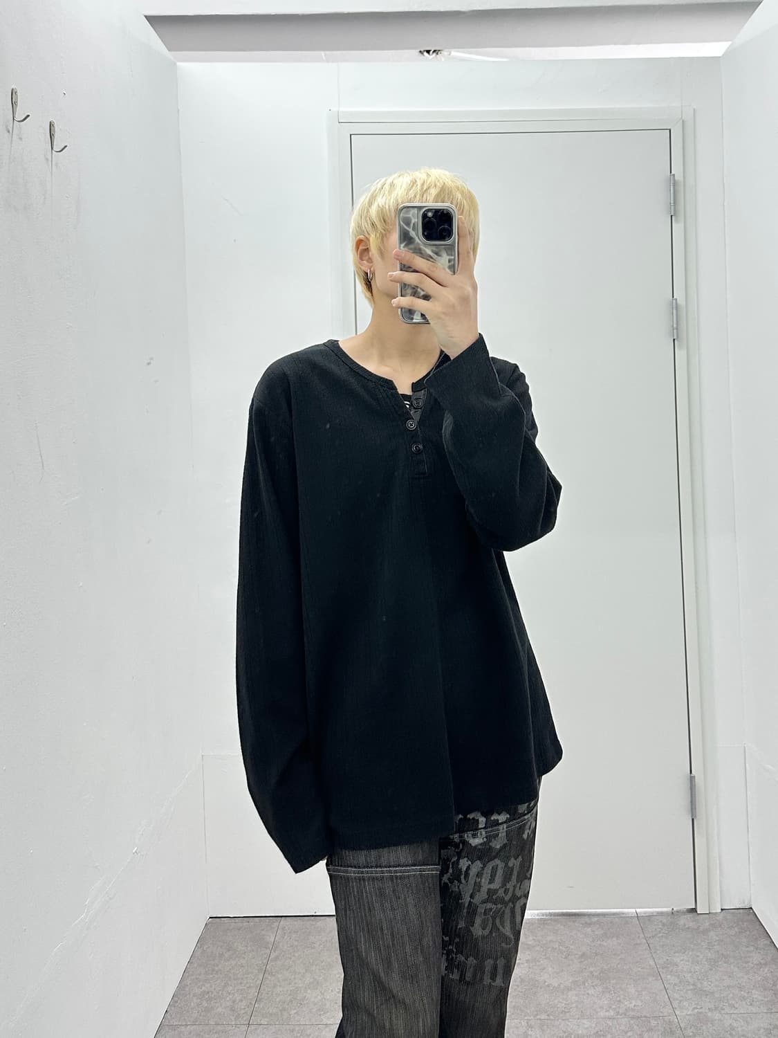 MITEX leather detail layered sleeve 상품이미지5