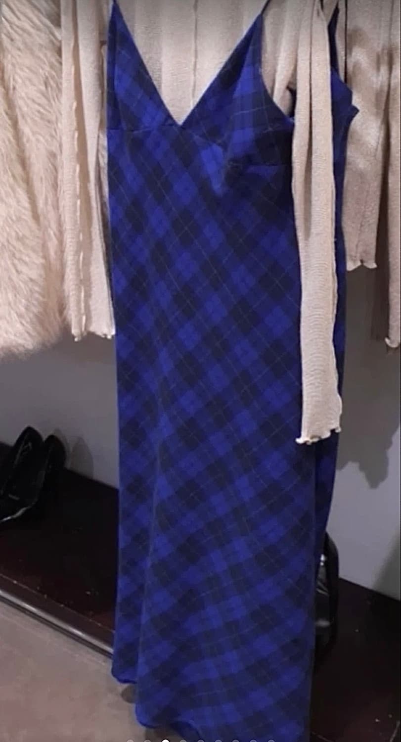 [ZARA] 체크 슬립 롱원피스 상품이미지3