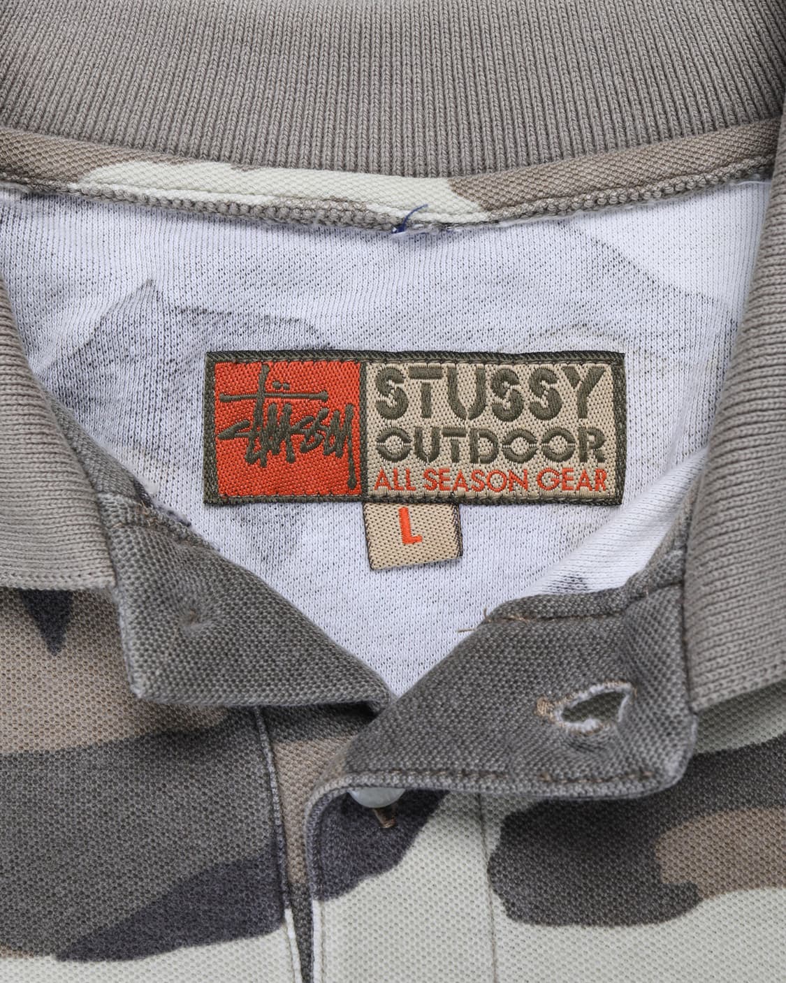 Stüssy 1990s Camo Long Sleeve Polo 상품이미지5