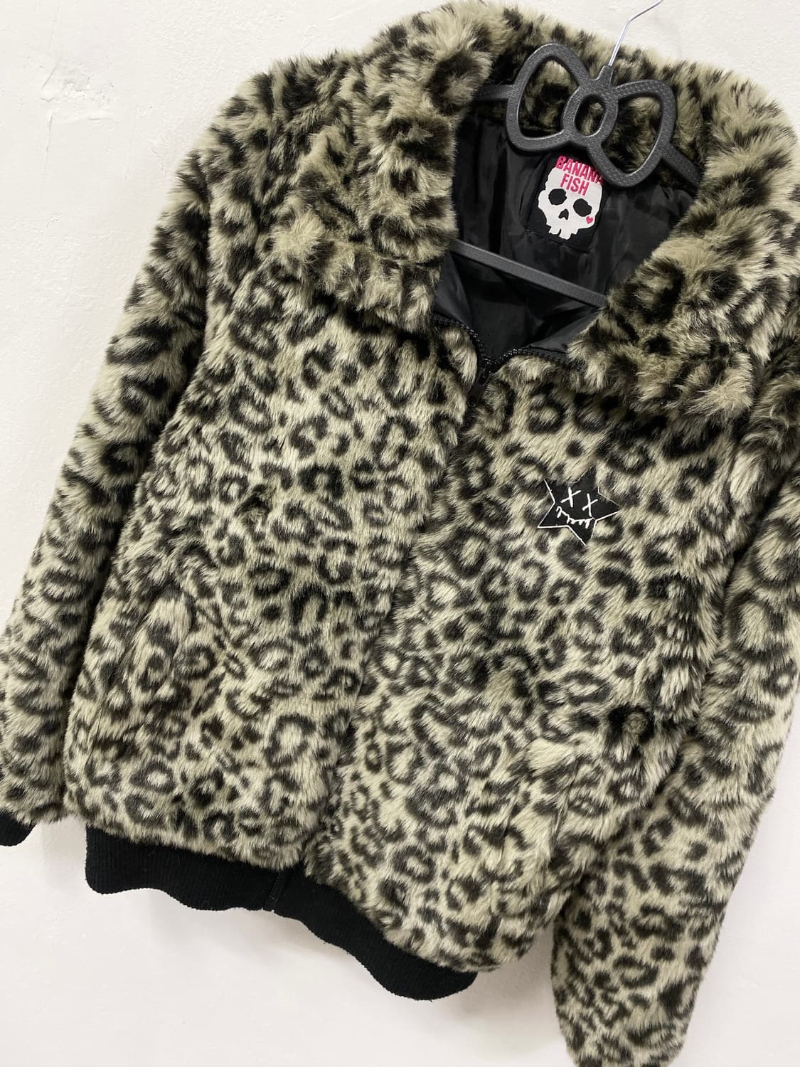 [BANANA FISH] 오네갸루 레오파드 퍼 집업 자켓 상품이미지7