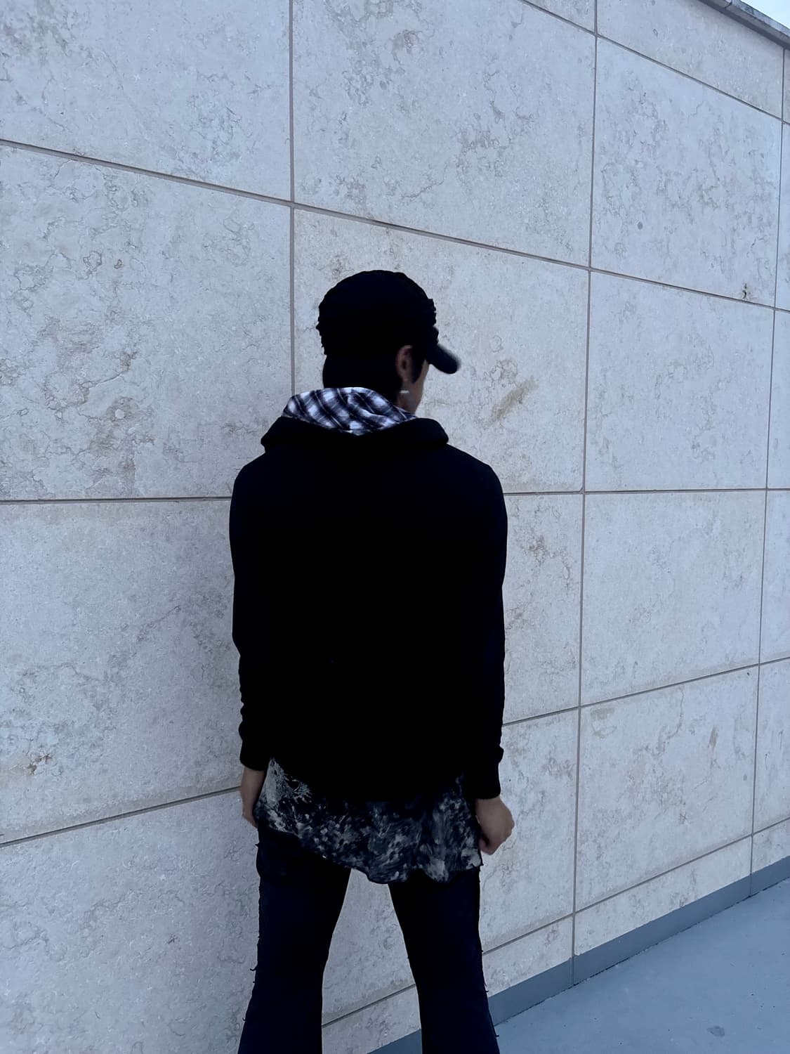 “Vintage” Minimal Mood Check Detail Hood 상품이미지6