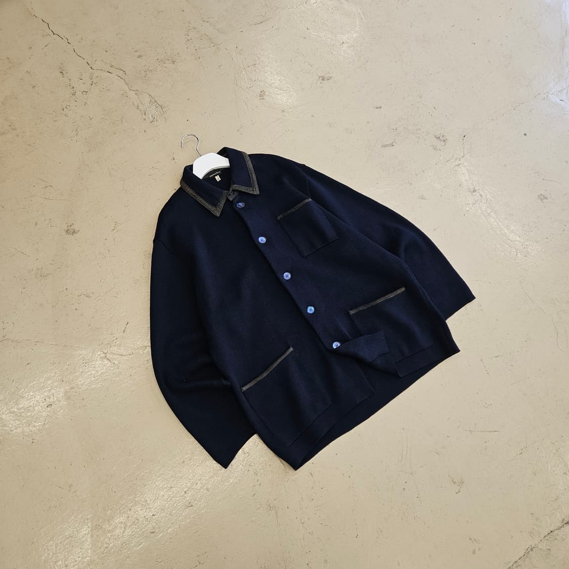 STEFANO RICCI 스테파노 리치 울 핸드 니트 자켓 XL 상품이미지1