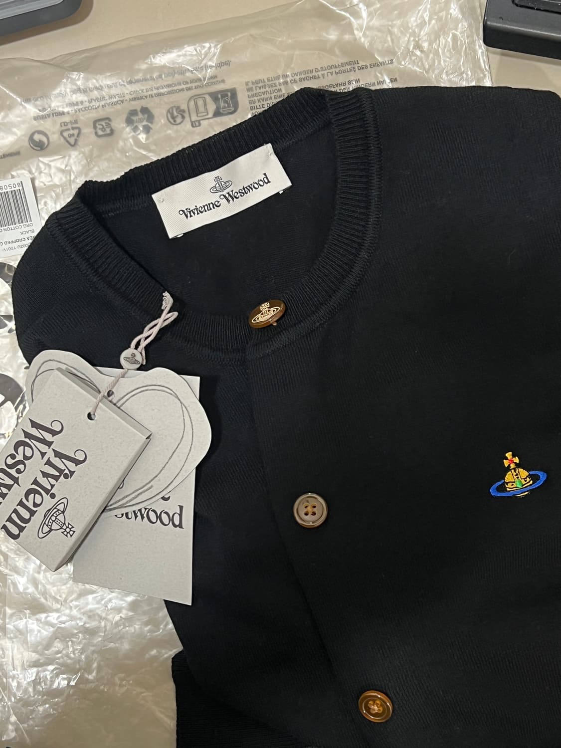 비비안웨스트우드 베아 크롭 가디건 상품이미지2