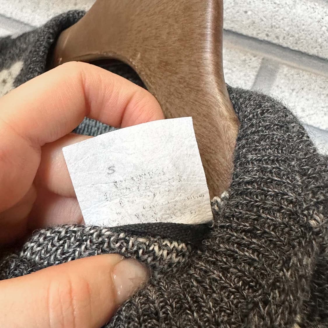 USA VINTAGE 울 니트 코알라 풀오버 패턴 디테일 그레이 상품이미지9