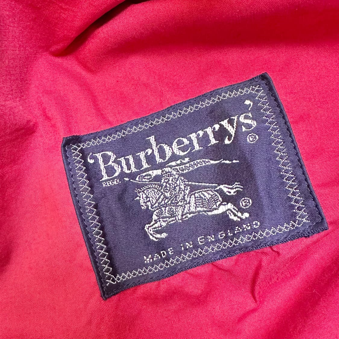 90s 빈티지 버버리 레드 트렌치코트 상품이미지7
