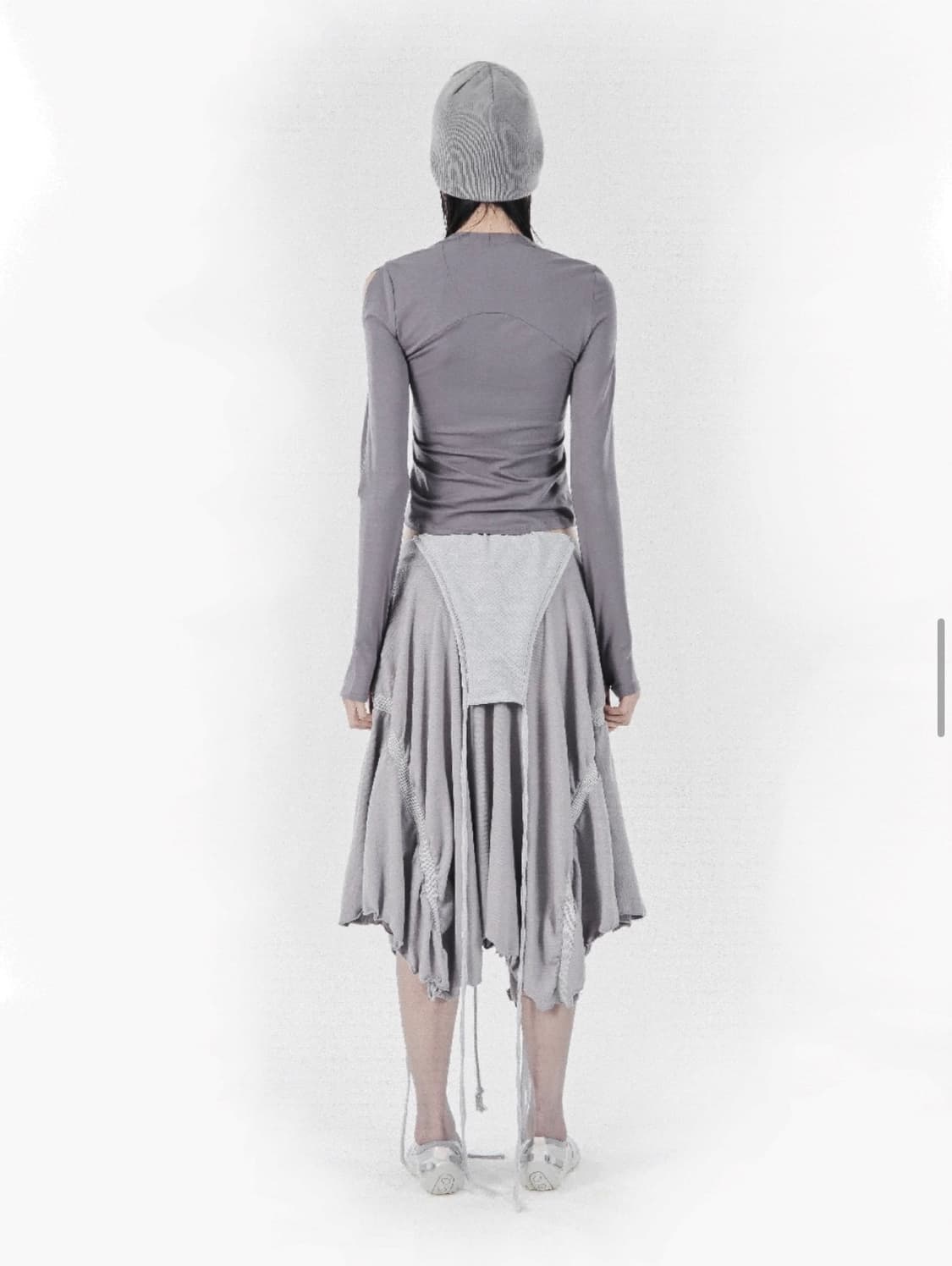 오호스 ojos Overall Flare Skirt 오버롤 플레어 스커트 상품이미지6