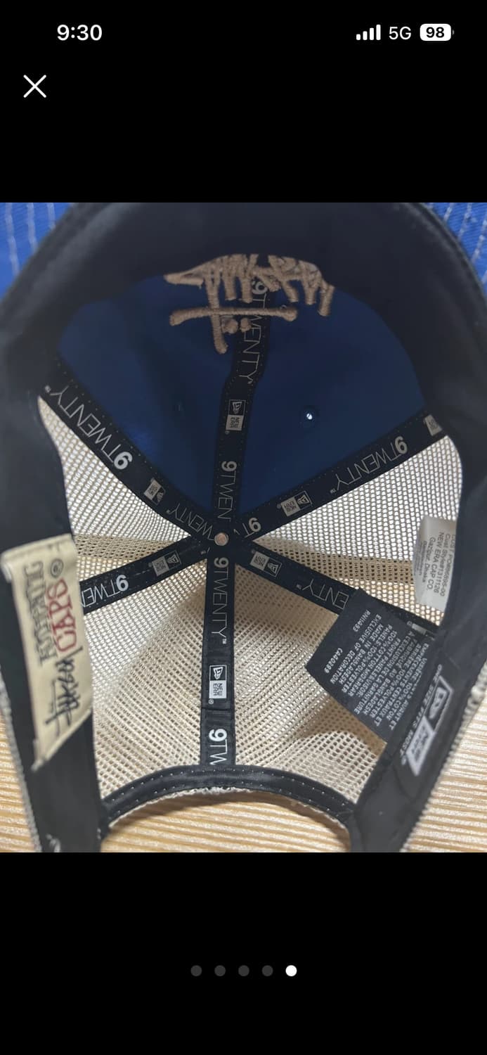 스투시 뉴에라 9TWENTY 트러커캡 블루 상품이미지5