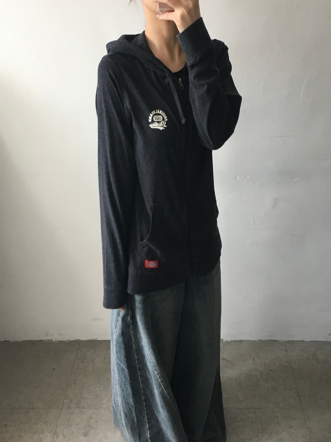 디키즈 가슴로고 후드집업 상품이미지2