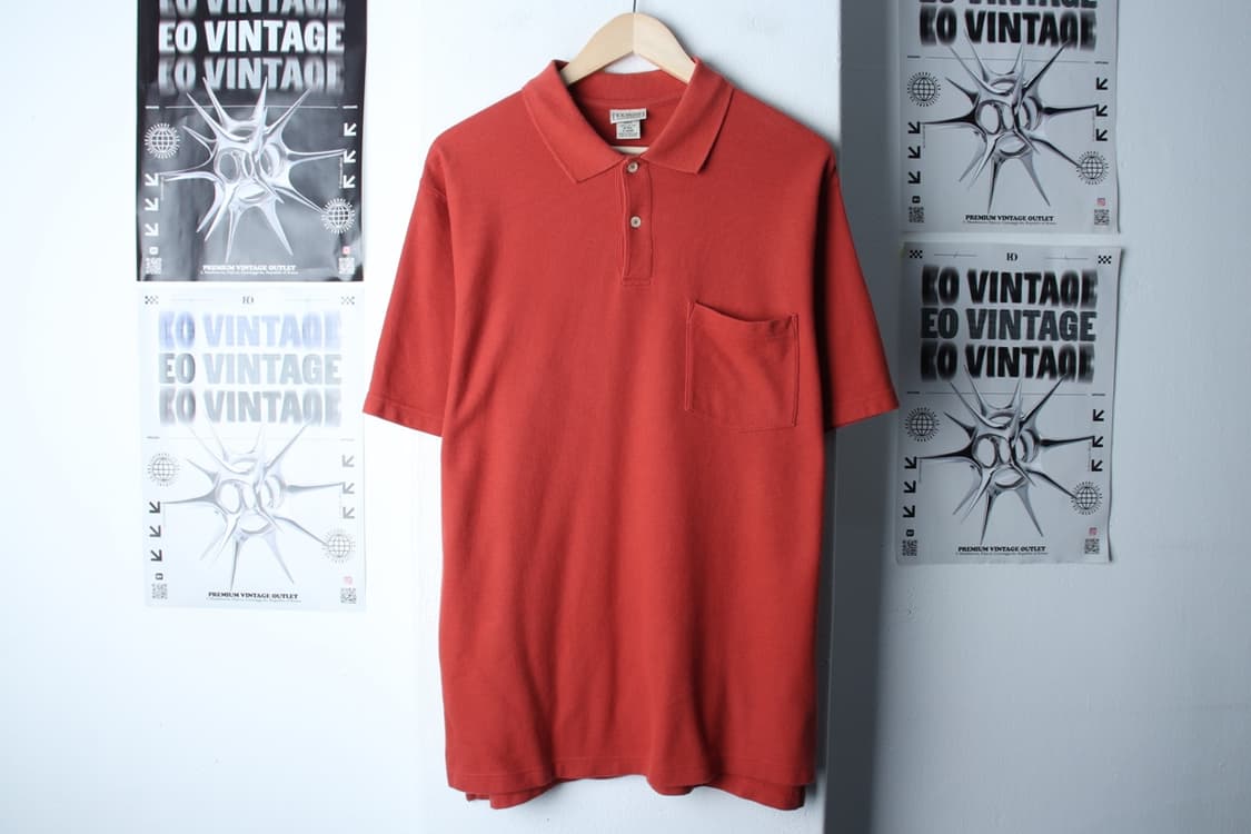 (XL) 엘엘빈 반팔 카라 티셔츠 브라운 무지 포켓-H30295 상품이미지2